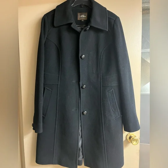 Cole Haan Black wool Coat - Picture 1 of 12